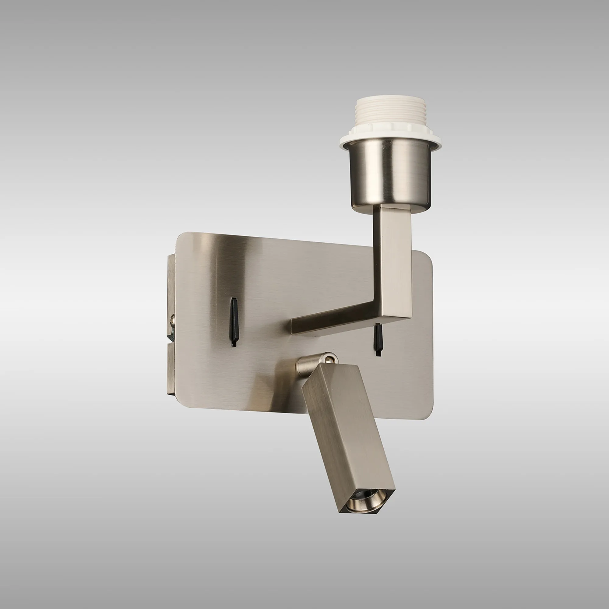 Clara Satin Nickel Wall Lights Deco Reading Lights